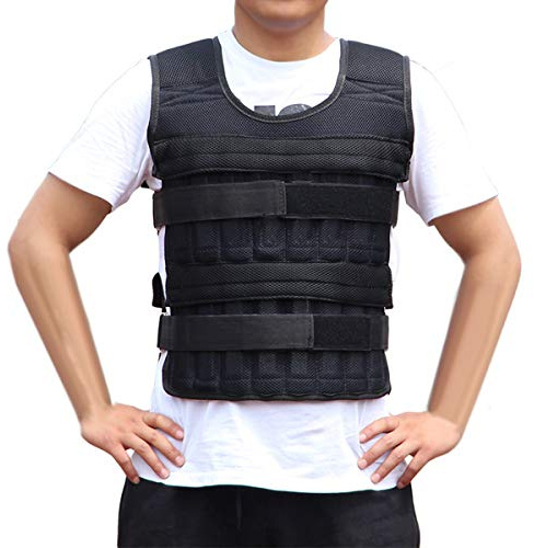 Felenny Gewichtsweste Verstellbare Gewichtsjacke Trainingsweste Unsichtbare Gewichtsbelastung Sandkleidung für Fitnessübungen (Nur Weste)