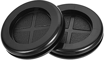 sourcing map 20Uds Goma Ojal Redondo Doble Cara Montaje Diámetro 30mm | para Cable Protección