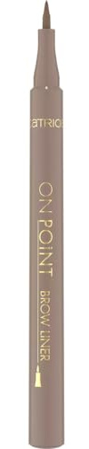 Catrice ON POINT Brow Liner Eyeliner Nr. 020 Braun vegan matt 1ml | Augenbrauenstift mit dünner Filzspitze für ein natürliches Augenbrauenstyling