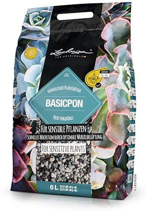 LECHUZA BASICPON Peat-Free Houseplant Potting Mix for Indoor Plants Soil Potting Compost Fertilizer-free 6L