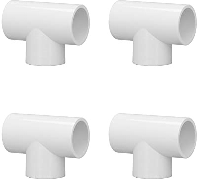 PVC Rohrverbinder Rohrverschraubung,12 Stück ß Drei-Wege Rohrverschraubung 20mm 25mm 32mm Kappen Fittings für Installations Wasserrohr Wasserverteilung (20mm)