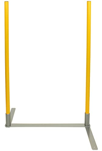 SPORTIKEL24 2by2 Weave Poles – Gelb – 2er Set Agility-Slalomstangen mit Metallbasis – für Training & Parcoursaufbau – erweiterbar & mobil
