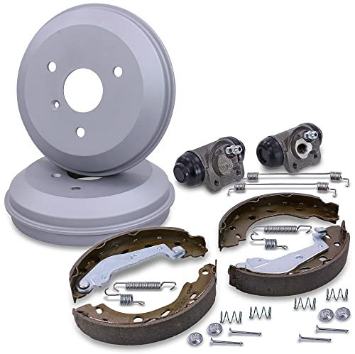 Kit freno BESTPRICE asse posteriore incl. 2x Tamburo freno asse posteriore 4x Ganasce freno asse posteriore con kit di montaggio 2x Cilindretti freno ruota Compatibile con SMART (450) (452)