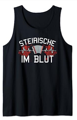 Akkordeon Steirische Herzschlag Ziehharmonika Harmonika Tank Top