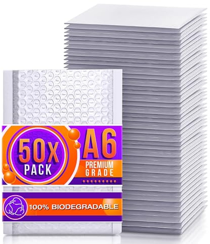 DIY Doctor Padded Envelopes A6 Size x50 - Bubble Mailer Bags for Shipping Mailing - Packaging Bags for Small Business
