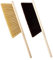 XXFLOWER Soft Bristle Hand Brushes With Wooden Handles,Two Pieces Firm Removal Counter Cleaner,Perfect For Household Cleaning,Home or Office Use(Pack of 2)