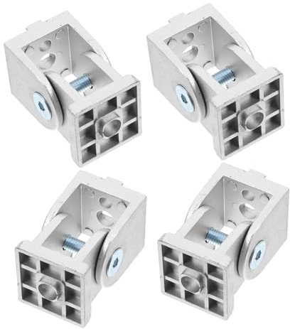 CATIEBYE 4stücke Drehgelenk Aus Zinklegierung Für Aluminium-extrusionsprofile Kompatibel Mit Profilen Flexibler Beschlag Für Montage