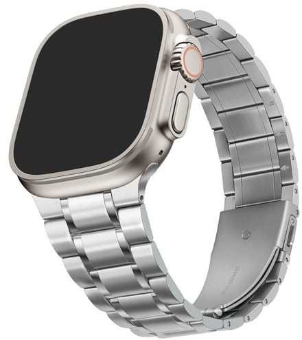 HITZEE Metall Armbänder Kompatibel with Apple Watch Armband 49/46/45/44/42/41/40/38mm, Edelstahl Ersatzband Damen Herren Kompatibel für iWatch Ultra 3/2/1 SE3 Serie 11 10 9 8 7 6 5 4 3 2 1