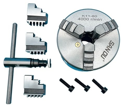 Portabrocas de torno Portabrocas de torno de 80 mm Portabrocas de torno de 3 mordazas K11-80 Mini portabrocas de metal