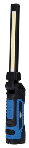 Draper Expert 31103 SMD/COB LED USB Wiederaufladbare Flex Slim Arbeitsleuchte mit Ladestation, 5 W, 1000 Lumen, USB-C-Kabel im Lieferumfang enthalten