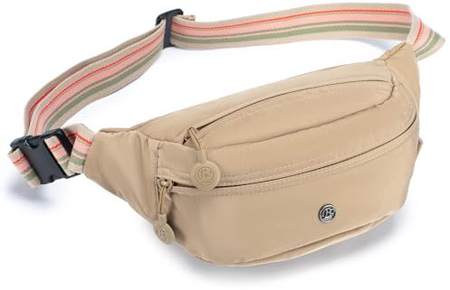 BAGROUPS Wasserdicht Hüfttasche Bauchtasche Damen Gürteltasche für Outdoor Reisen Sport Wandern Joggen Hundespaziergänge, Khaki