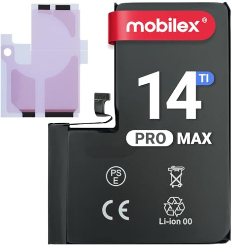 MOBILEX® Batterie pour iPhone 14 Pro Max | Puce TI | 4323mAh - OEM | Remplacement Interne avec adhésif | Capacité d'origine