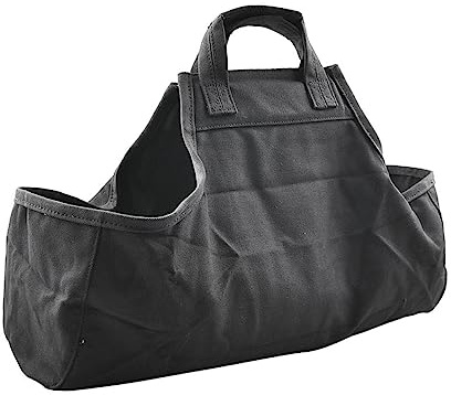 GRIRIW Firewood Storage Bag Canvas Log Carrier Firewood Tote Bag Wood Carrier for Outdoor Camping for Easy Handling