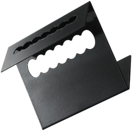 HOMSFOU Stifthalter Anzeige Stand Schreibtisch farbig Gestell geformt Büro Kugelschreiber Shows Metallstifte Stiftständer Stift-Display Nagelbürstenständer Black