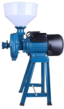 1500W Commercial Grain Grinder Mill, 50kg/h Ultra-Fine Powder Machine for Wheat, Corn, Cereals, Dry/Wet Grinding with Funnel, Heavy-Duty Electric Flour Mill