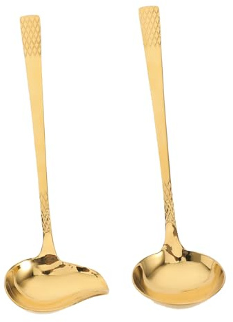 VALICLUD 2piezas Cuchara De De Pato Para Servir Salsa y Sopa Cuchara De Acero Inoxidable Pequeña Para Cocinar y Servir Jugos Utensilio Para Sopa y Salsa