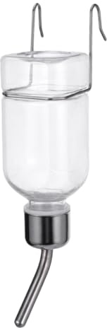 MUELODSIC Dispensador de Automático para Pequeños Animales Botella Colgante con de Bebedero Plástico Seguro y Diseño Portátil para Conejos Gatos y Pájaros Pequeño