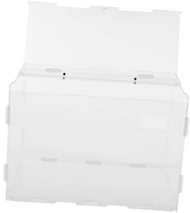 Toyvian Caja de Cría Transparente para Reptiles Sencilla y Fácil de Usar para Cría de Mascotas Trepadoras Nido de Almacenamiento para Reptiles
