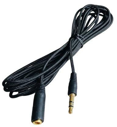 KAHDGSS Cavo Prolunga per Cuffie da 1 5/2/3/ M Ausiliario Stereo da 3 Mm Maschio A Femmina Cavo Prolunga per Altoparlanti del Telefono Schermati