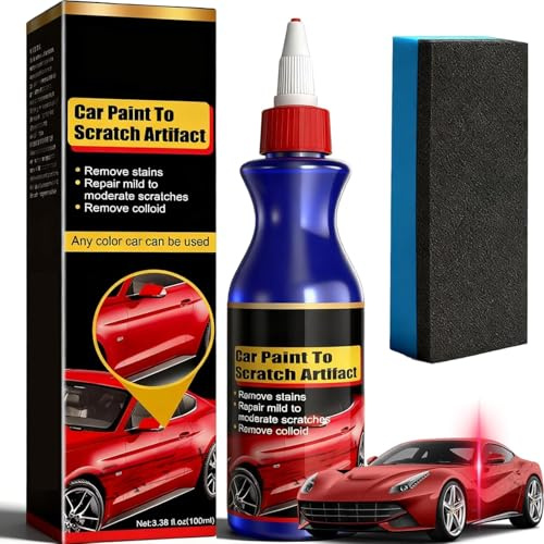Nettoyant Réparateur de Rayures Voiture - Efface Rayures Profondes et Éraflures sans Polissage - Cire de Rénovation Carrosserie - Compatible Tous Vernis (2025)