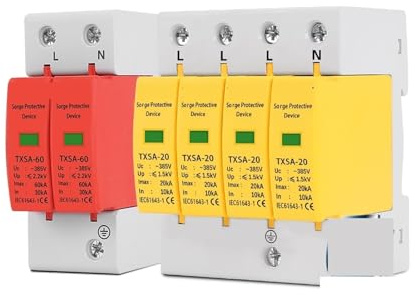 SPD 2P 4P Protezione contro le sovratensioni Distribuzione CA a bassa tensione Dispositivo di protezione contro i fulmini for uso domestico Scaricatore LBO 20KA 40KA 60KA(30-60kA,2P 275V)