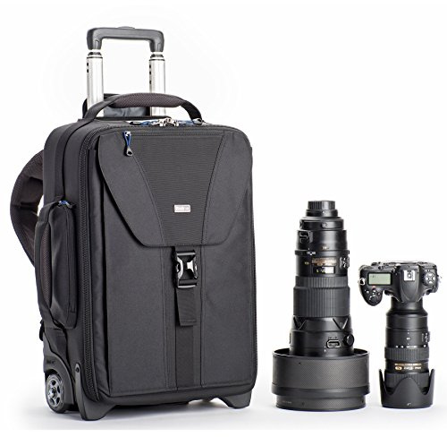 Think Tank Airport TakeOff V2 2 Wheel Rolling Carry-On Camera Shoulder Bag for Photography and Video Equipment - Black