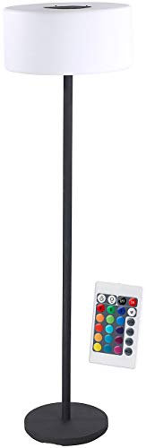 Lunartec Solar Stehlampe Outdoor: Solar-LED-Stehleuchte, Lichtsensor, 16 Farben, 50 lm, 2,4 W, IP44 (Stehleuchte aussen, Stehlampe aussen, Gartenleuchte Standleuchte)