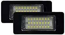 AUTO-STYLE Satz LED Nummerschildbeleuchtung kompatibel mit Audi/Volkswagen/Skoda/Seat diverse Modelle