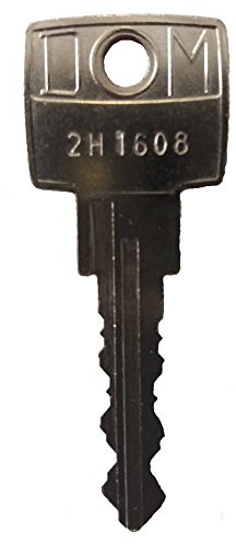DOM Schlüssel - Ersatzschlüssel2H 0001 bis 2H 0500 - für Spindschlösser, Universalschlösser, Möbelschlösser, etc. von DOM (Schließungen 2H0001 bis 2H0500) - Schließung 2H0193