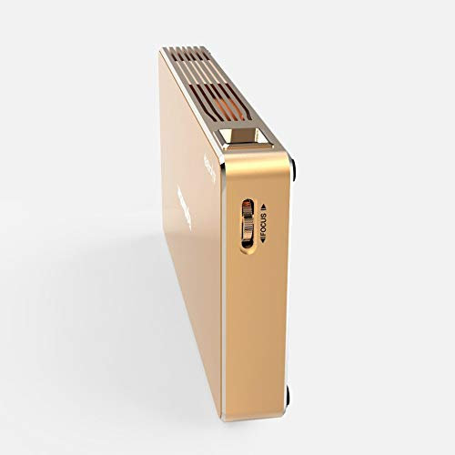 MU Tv de Pantalla Android sin 3D Inteligente Portátil de Pequeño Tamaño 1080P Teléfono Móvil Proyector 2019 Mini Micro Casa de Alta Definición Proyector de Cine en Casa Inalámbrico Wifi,D,Un tamaño
