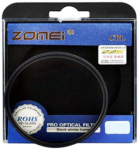 ZOMEI - Filtro polarizador circular de 52 mm CPL, cristal óptico AGC para lente de cámara Canon Nikon DSLR