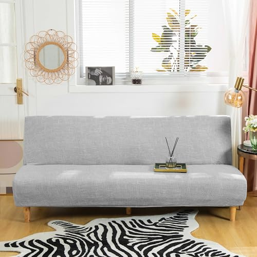 Housse de Canapé Sans Bras 3 Places Couverture de Canapé Extensible Tout Couvert Canapé Pliant Protecteur, Universel Motif géométrique Antidérapant Serviette de Canapé 180-210 cm (Imprimé 10)