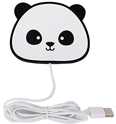 I-TOTAL® - Calentador de Tazas USB/Conector USB para Ordenador o Cargador. Calienta Bebida/Calentador de Taza (Panda)