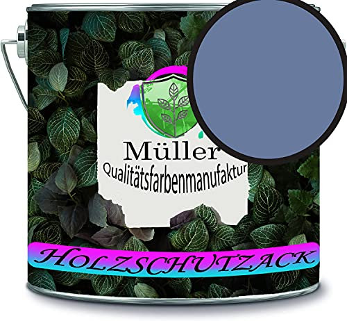 Müller - Vernice protettiva per legno, resistente alle intemperie, protezione a lungo termine dagli agenti atmosferici, colore protettivo per legno RAL 5014, colore: blu tortora