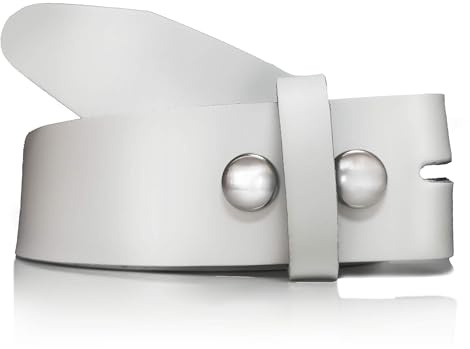 almela | Gürtel ohne schnalle | Herren und Damen | Wechselgürtel | Gürtelschnalle | 3,5 cm und 4 cm | Echtes Leder | Druckknöpfe | Belt without buckle