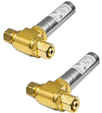 2-Pack EFIELD MH-231-2-FM Tee Stainless Steel Water Hammer Arrestor,3/8 OD Comp. X 3/8 OD Female Comp. For Faucet, Dishwasher Connection