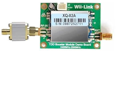 JMT Amplificador de potencia 2-4G, amplificador de señal de enrutamiento de 2 W, para mejorar la señal, placa de módulo TDD con antena de 6 DB (con filtro de 2450 MHz)