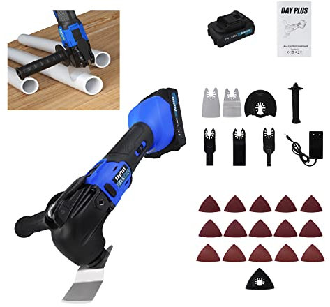 6 Velocidad Variable Multiherramienta Oscilante Herramienta Multifunción, Motor sin cepillo Oscilante, desmontaje rápido de accesorios Herramientas Oscilantes