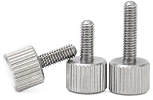 WILLWA Rändelschrauben aus Edelstahl 304, metrisches Gewinde, Rändelkopf, manuelle Einstellschrauben, Rändel, hohe Stufe, M2, M2,5, M3, M4, M5, M6 (Color : 5mm (5pcs), Size : M2.5)