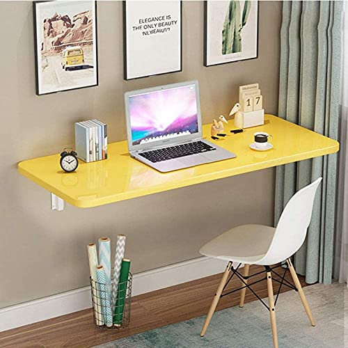 ZEDARO Wandmontierter Drop-Leaf-Tisch, an der Wand montierter Tisch, klappbarer Wandtisch für kleine Räume, Schreibtisch, Büro, Zuhause, Küche, platzsparend, an der Wand montierter Computertisch au