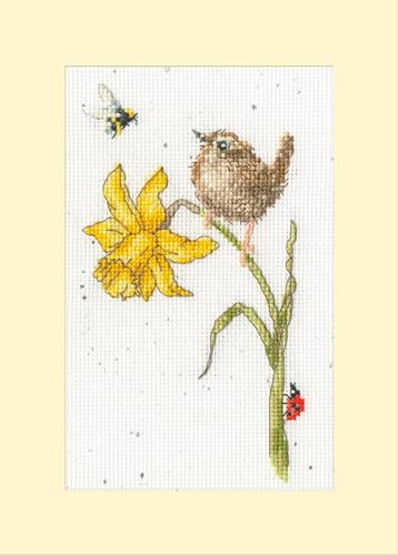 Bothy Threads - Kit de punto de cruz, diseño de pájaros y abejas