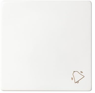 SIMON - Tecla para Pulsador de Timbre o Campana, Serie 82 Concept, Compatible con Series de Mecanismos 75, 31, 82 y 88, Fácil de Instalar, Efecto Mate Antihuellas, Color Blanco