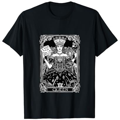 Königin Herzen Karte Kostüm Spielkarten Damen T-Shirt