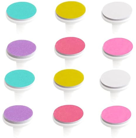 WeddHuis 12 Pcs Tagliaunghie Neonato con Lima e Tamponi di Ricambio Ideale per la Smerigliatura e Rifinitura delle Unghie dei Bambini