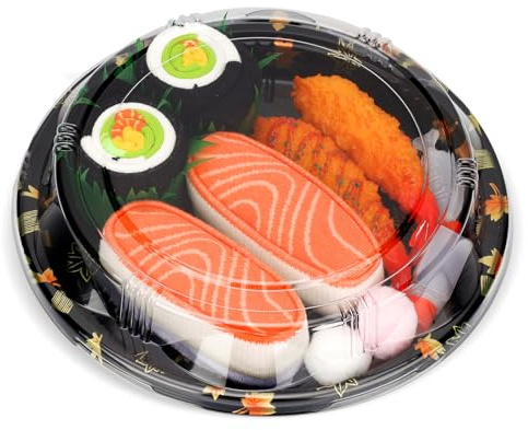 AGRIMONY Calcetines Forma Sushi Divertidos - Personalizados Originales Dibujos Estampados Graciosos Frikis Colores Arte Sushi - Regalos Originales Cumpleanos para Adolescentes