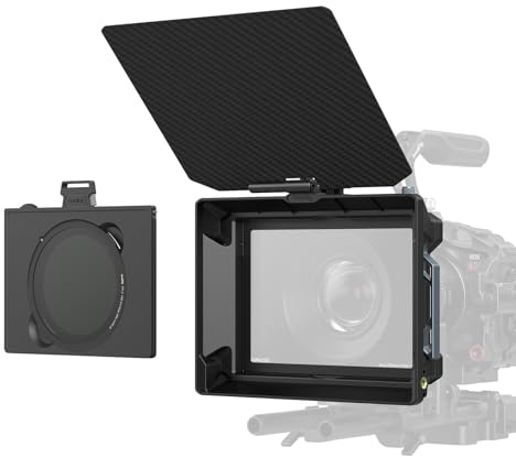SMALLRIG Kit Matte Box con filtri CPL e VND, Paraluce e Bandierina Superiore, 2 Telai per Filtri 4x5,65, 4 Adattatori Filettati, Filtri CPL 1 e 2, per Video con Fotocamera Mirrorless - 5011