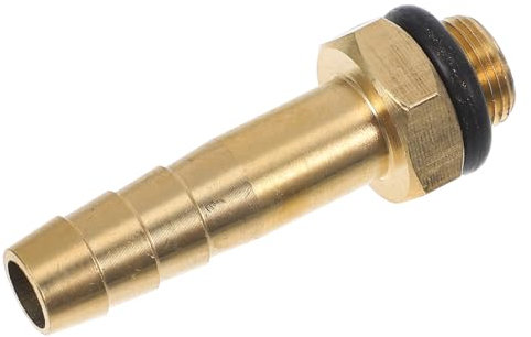 BESPORTBLE Adattatore del Gas Piano Cottura Gas Adattatore per fornelli a Gas raccordi ad innesto rapido per Gas Naturale raccordi portagomma Dritti Giunto di conversione Lungo Rame Golden