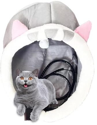 Katzenbett mit Heizung, Katzenbett mit USB-Heizung, waschbares Haustierhaus, beheiztes Bett für den Innenbereich mit Überhitzungsschutz, warme Haustierbetten