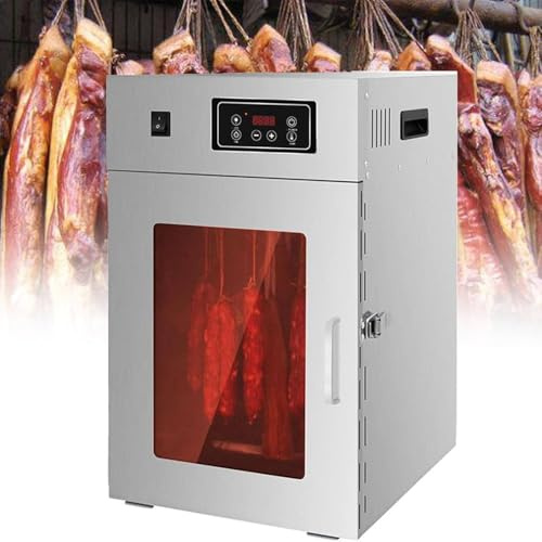 30-90℃ Roterande Kötttork, Kött- Och Frukttork, Kommersiell Mattork, Torkad Kötttork Med Digital Timer För Korv