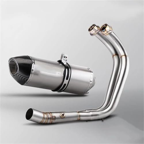 Terminal silencer accessories Slip-on Sleeve Modified Front Pipe Motorcycle Exhaust Full System Muffler Suitable For Y&amaha MT07 XSR700 FZ07 2014-2025(Style 7)